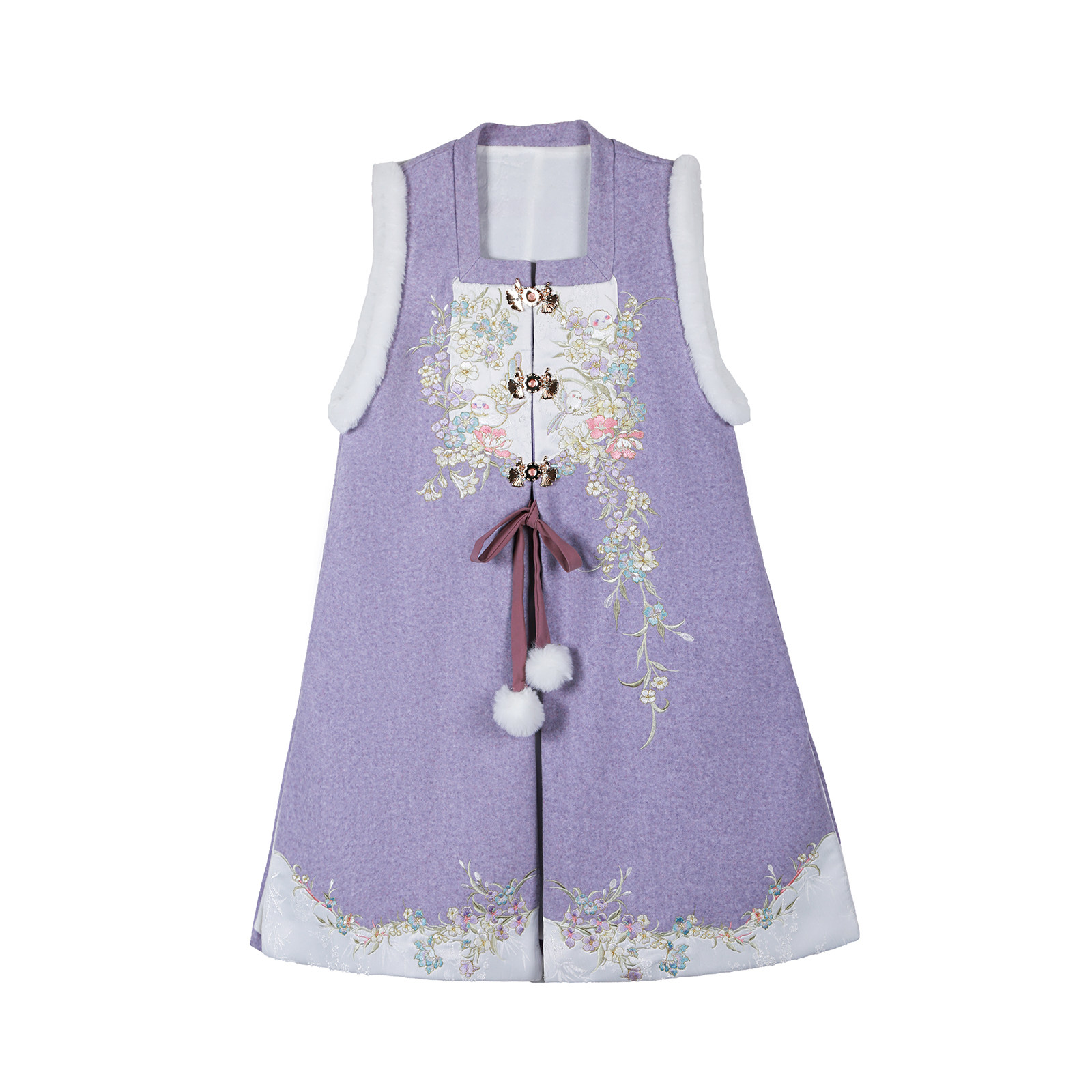 荨茉花间啾影 明制原创汉服女加绒长比甲马面裙2025新款冬季套装,淘宝优惠券,粉丝福利购,淘宝优惠卷