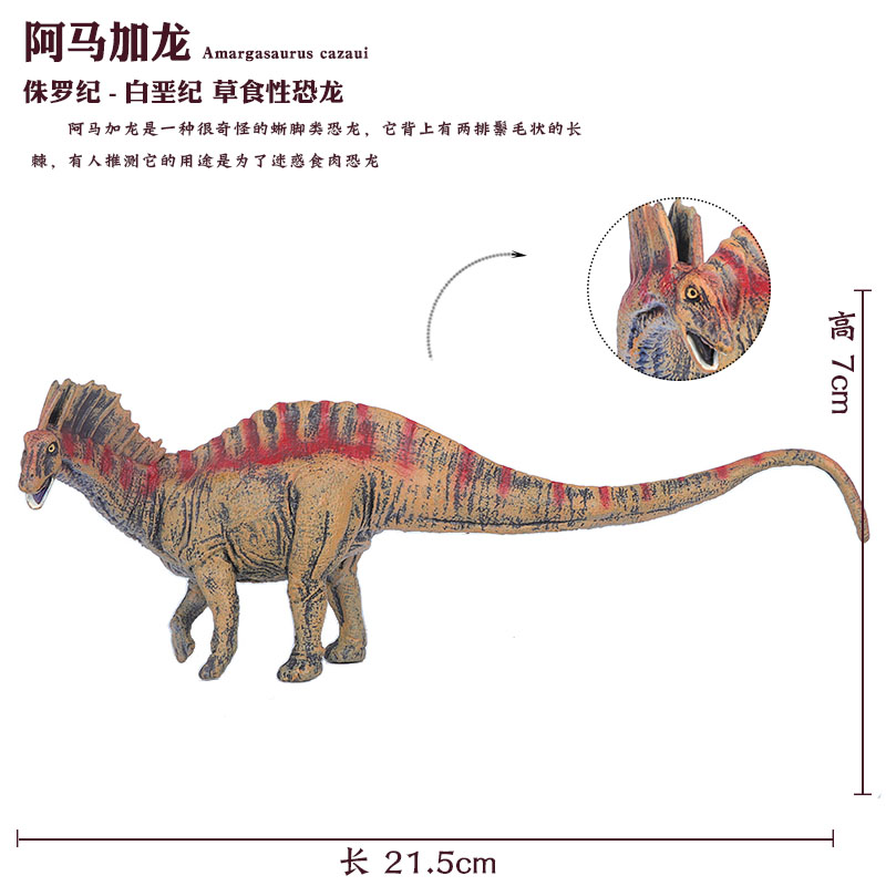 侏罗纪仿真恐龙玩具阿拉摩龙奥古斯丁龙尼日尔龙阿马加龙动物模型 - 图1