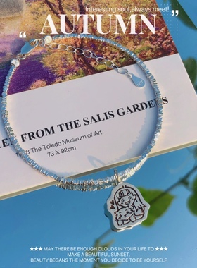 人物手链手链999纯银设计原创