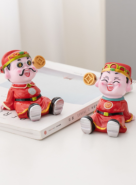 智老板树脂手机支架喜庆客厅卧室