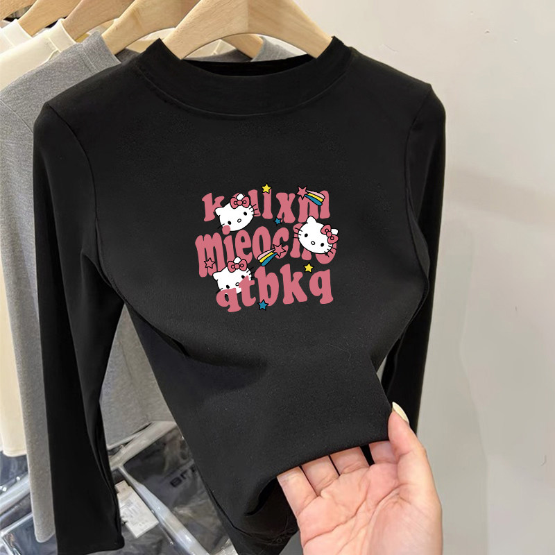 男女童德绒保暖上衣儿童半高领内搭长袖T恤秋冬季卡通新款打底衫,淘宝优惠券,粉丝福利购,淘宝优惠卷