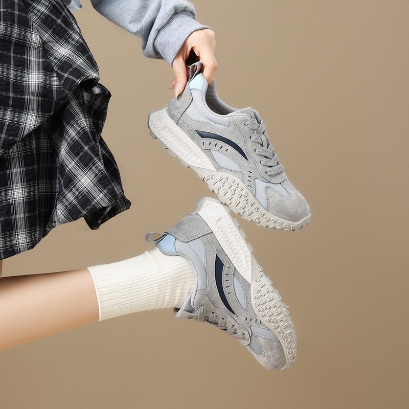 ZHR则则复古防滑德训鞋2025春秋新款百搭增高运动鞋泉州休闲鞋女,淘宝优惠券,粉丝福利购,淘宝优惠卷