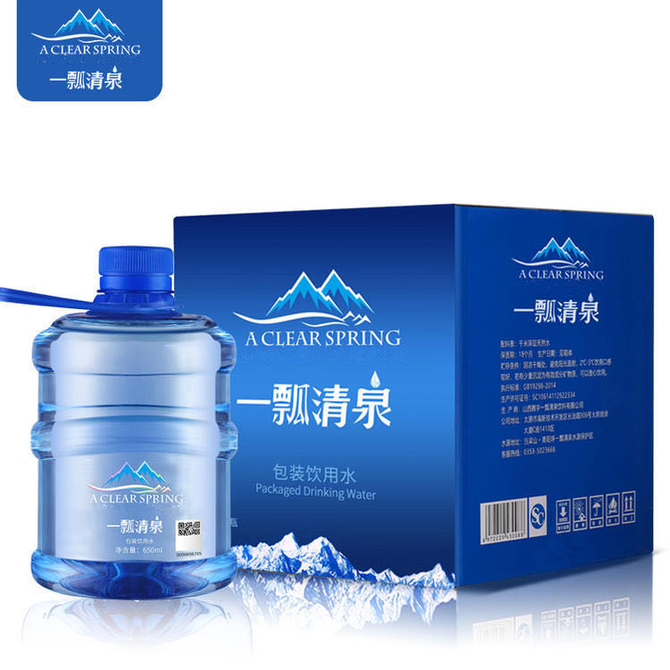 一瓢清泉650ml*6桶天然矿泉含硒富锶母婴小分子饮用水 - 图3