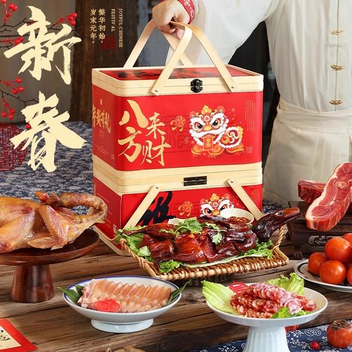 年货特色腊味肉大全礼盒正宗浙江特产金华火腿酱鸭风干鸡新年礼品 - 图0