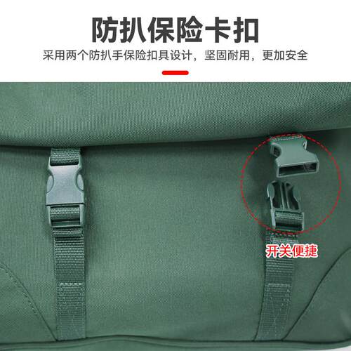单肩包战术挎包黑色解放包男新款户外防水加厚军迷正品制式斜挎包 - 图3