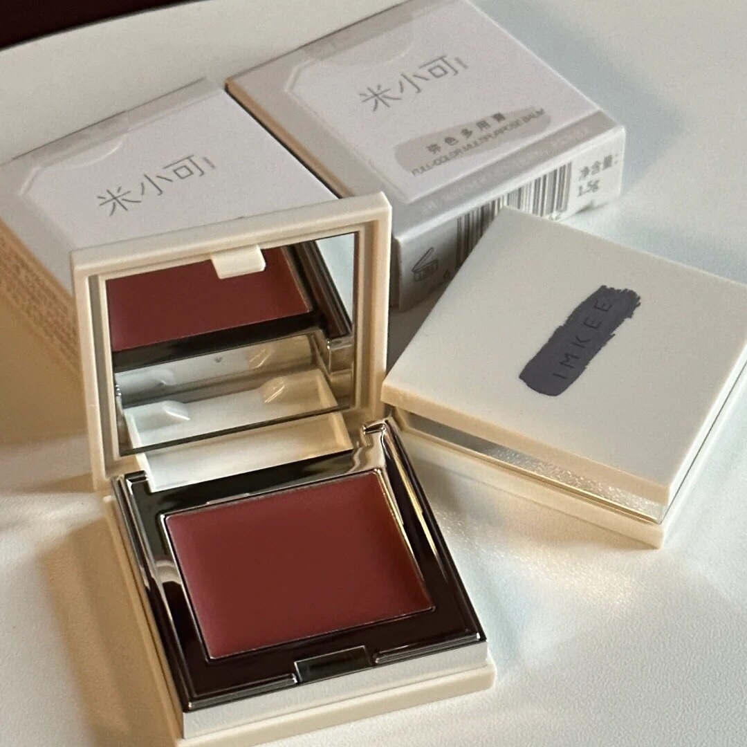 一盘搞定全妆~米小可弥色多用膏腮红眼影口红唇彩修容易推开1.5g - 图0