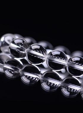 天然压电白水晶冰种手链