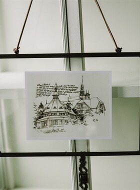 【别致玫瑰】法式覆古壁挂式相框饰品美式乡村相框家装画桌