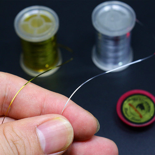 persuader推荐 飞蝇钓假饵制作材料 金属镀膜带线轴 Flat Tinsel - 图0