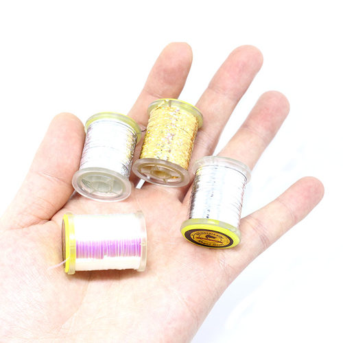 persuader推荐 飞蝇钓假饵制作材料 金属镀膜带线轴 Flat Tinsel - 图1