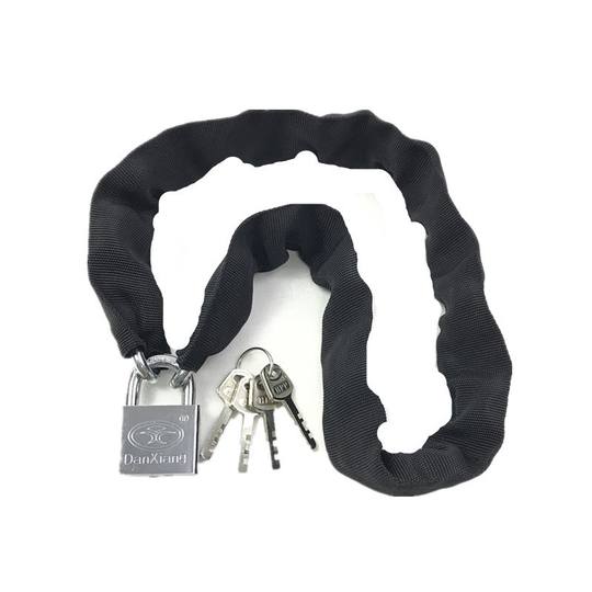 室内自行车铁链锁摩托小便携细大门锁具锁链便携式加长精致链条锁