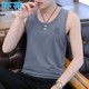 Vest Men's Summer Trendy Brand Pure Cotton Fitness Sports Vest Clothes Bottoming Men's Vest Ice Silk T-shirt Undershirt
