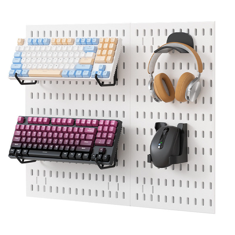Perforated board accessories free DIY kitchen bathroom gaming room wall desktop universal hook partition hanging basket storage