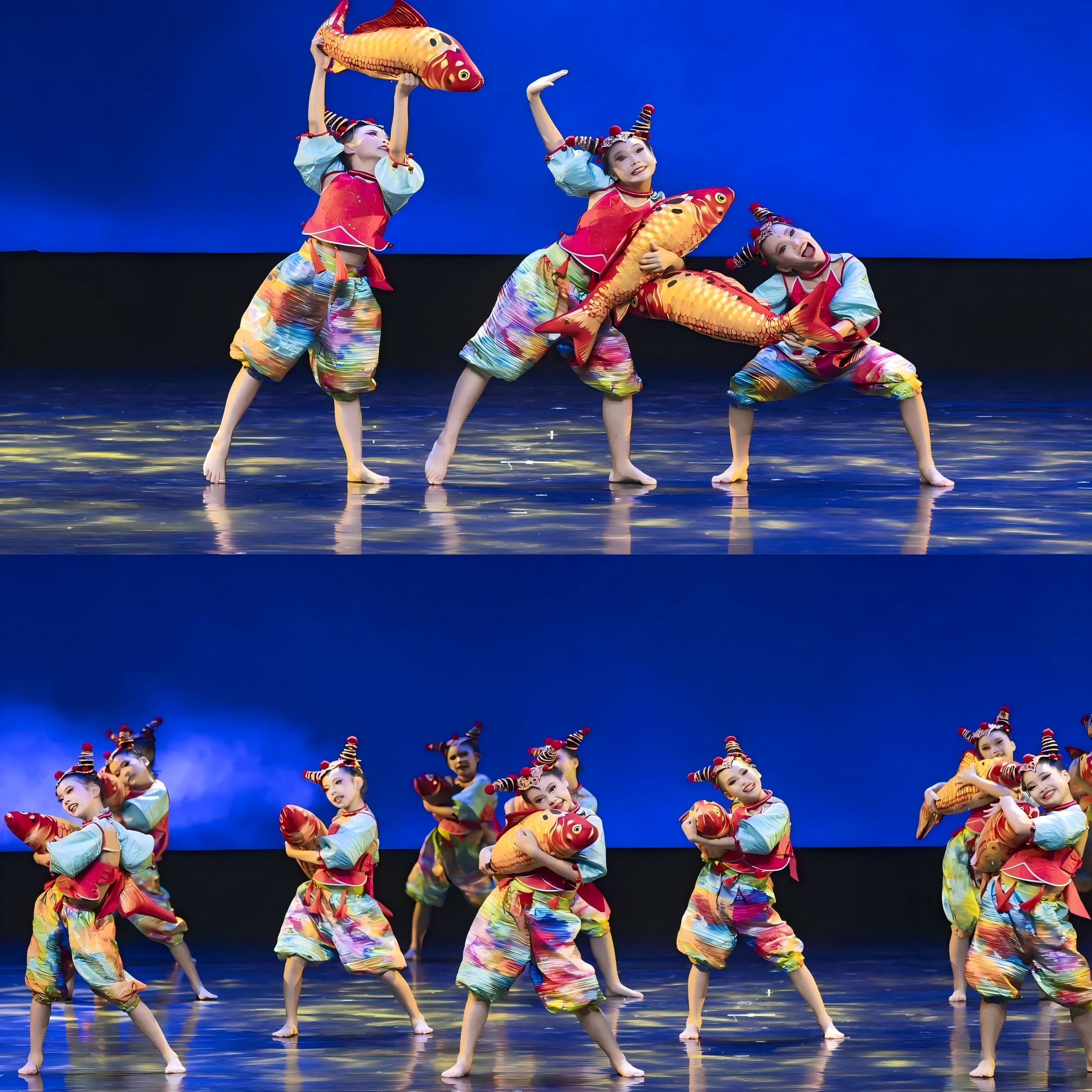 第十三届小荷风采年画娃娃乐陶陶演出服儿童喜庆表演服元旦舞蹈服,淘宝优惠券,粉丝福利购,淘宝优惠卷