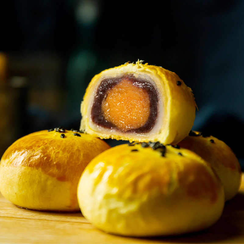 吴氏福锦记旗舰店吴氏福锦记咸蛋黄酥雪媚娘海鸭蛋零食早餐食品营养养胃糕点榴莲饼1