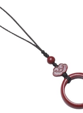 朱砂指环扣防丢小挂饰绳耐用国潮手机链挂件男女吊坠U盘短款