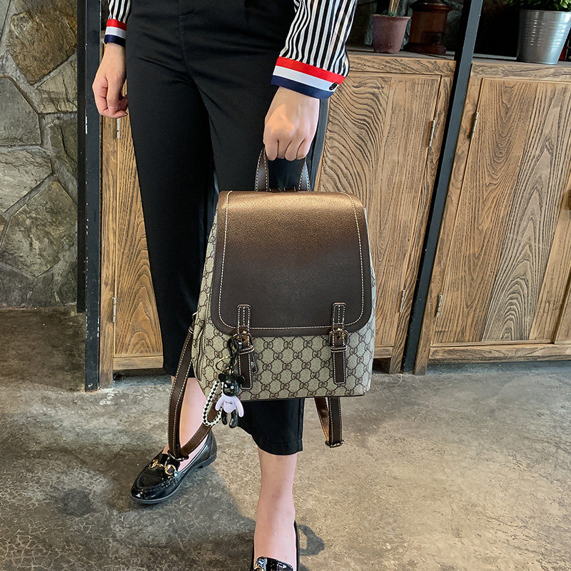 ins超火2020年新款潮韩版女双肩包 卓黛尔双肩背包