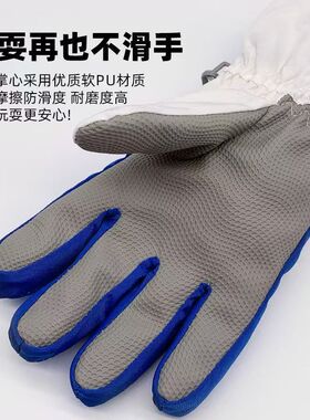 新款儿童滑雪分指手套防风防水加绒加厚保暖防寒户外骑行骑车玩雪