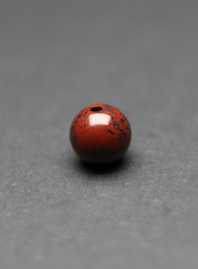 鸡血玉手串项链散珠玉石特价8mm
