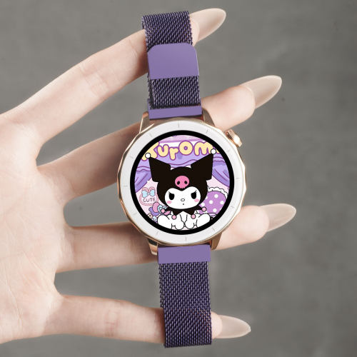 适用华为watch5手表带watchgt6渐变米兰磁吸金属腕表带gt5pro运动watch4pro智能GT4春夏gt3女生42mm透气2pro - 图2