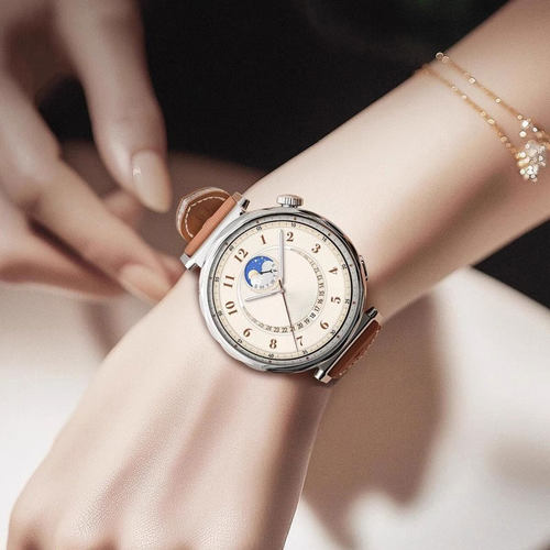 适用华为GT6手表带watchgt5pro马鞍棕watch5腕表带复合编织皮GT4运动GT3腕表2Pro智能高级女式18mm秋冬腕带 - 图2