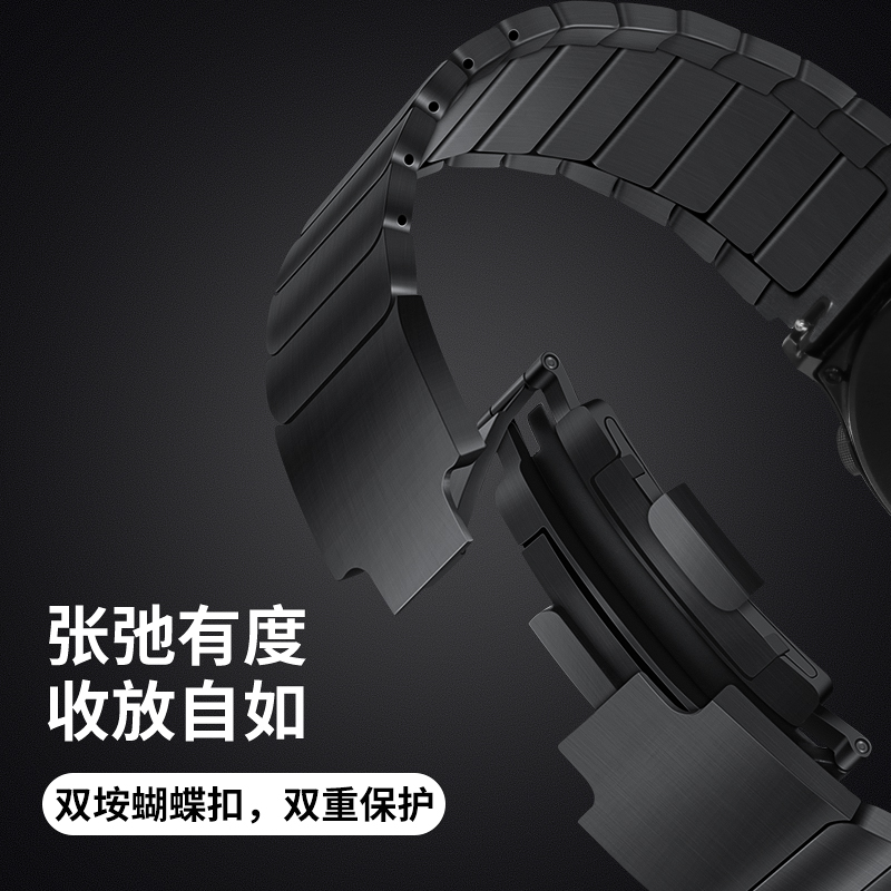 适用新款小米watchS2金属S3表带S1/pro运动智能华米Amazfit GTR4/R3钢带男女color2代gts4/3/46/42mm配件 - 图3