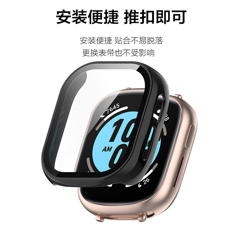 适用华为荣耀手表4保护壳5保护套运动智能手表四代pc钢化屏幕防摔耐磨男生非原装配件女生新款