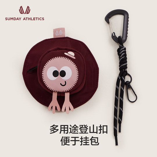 Sumday 渔夫帽造型耳机包可爱卡通多用途零钱耳机收纳包包