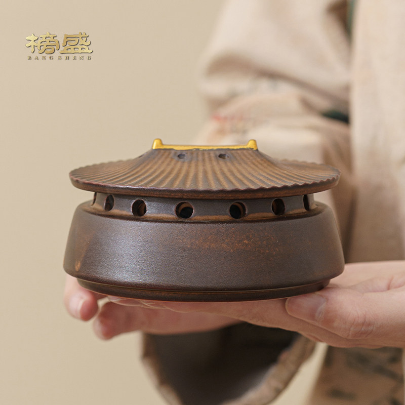 榜盛故宫创意香炉陶瓷家用仿古室内檀香盘香塔香薰炉中式熏香摆件,淘宝优惠券,粉丝福利购,淘宝优惠卷