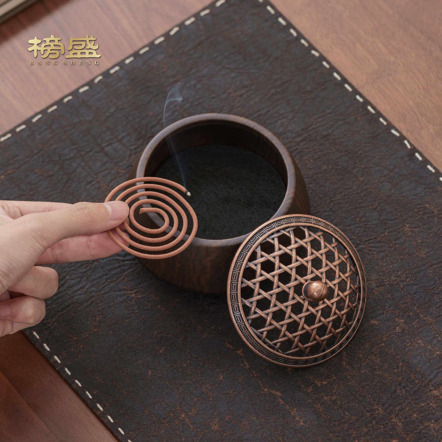 榜盛黑檀木香炉沉香熏香炉茶道檀香炉家用中式室内香薰炉茶桌摆件,淘宝优惠券,粉丝福利购,淘宝优惠卷