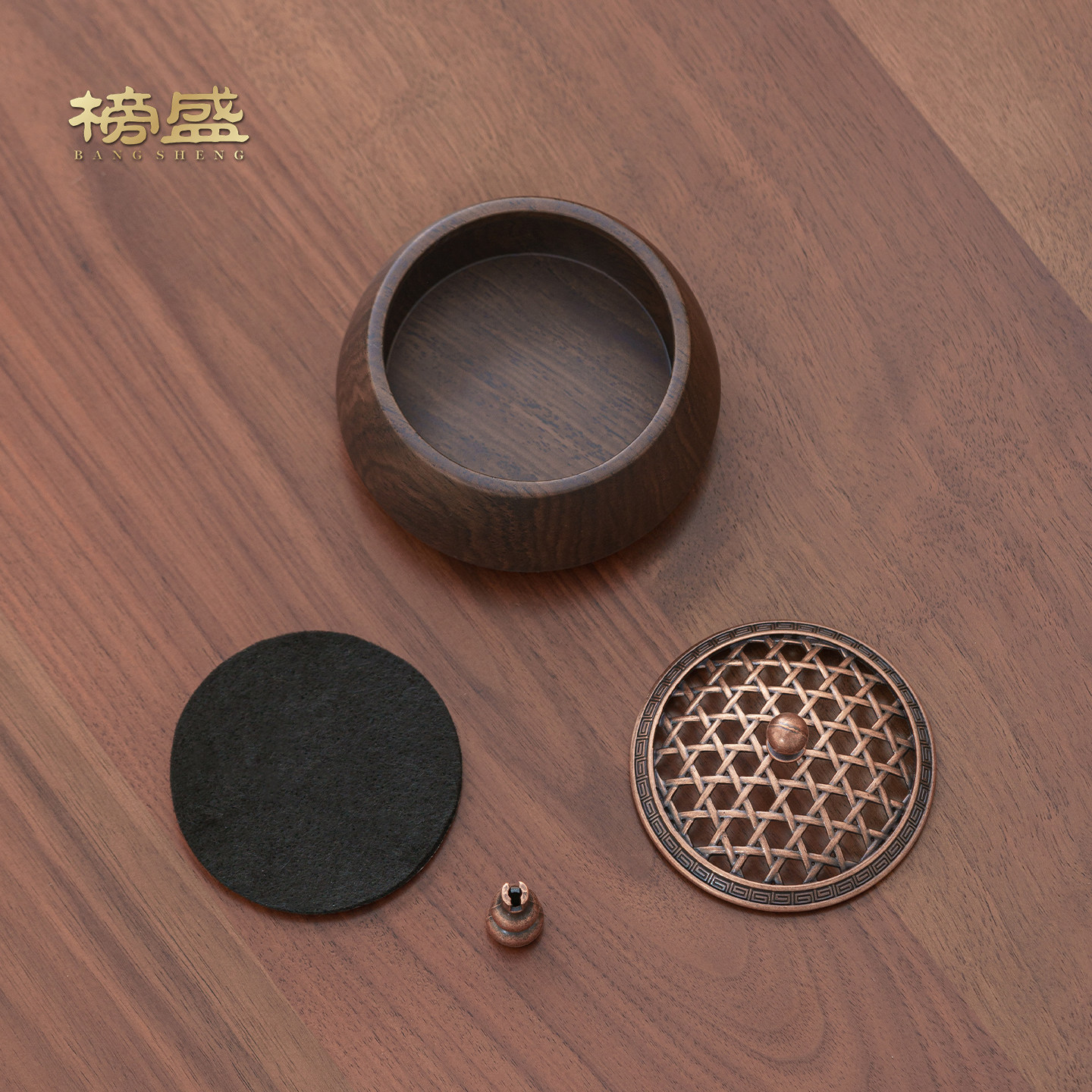 榜盛黑檀木香炉沉香熏香炉茶道檀香炉家用中式室内香薰炉茶桌摆件,淘宝优惠券,粉丝福利购,淘宝优惠卷