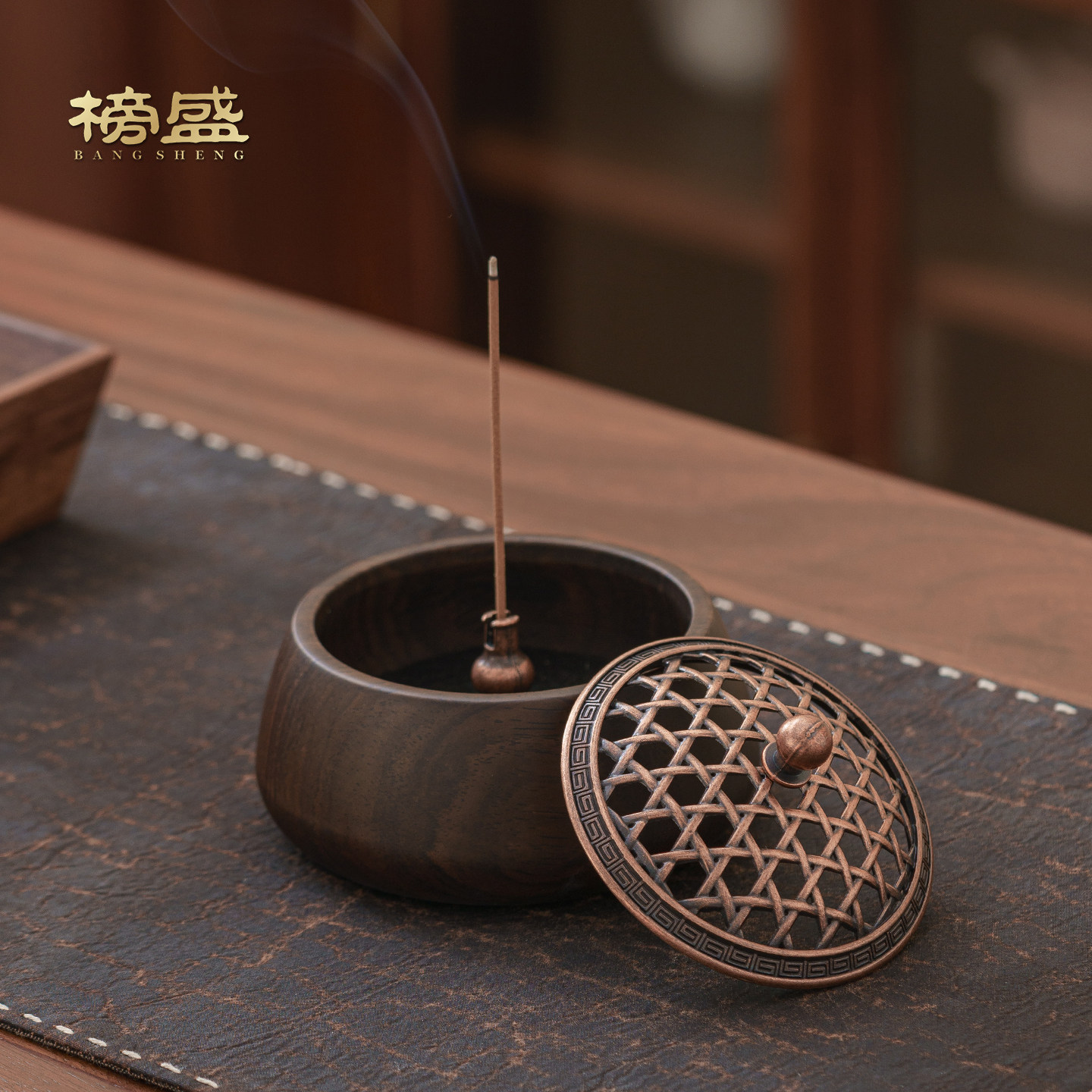 榜盛黑檀木香炉沉香熏香炉茶道檀香炉家用中式室内香薰炉茶桌摆件,淘宝优惠券,粉丝福利购,淘宝优惠卷