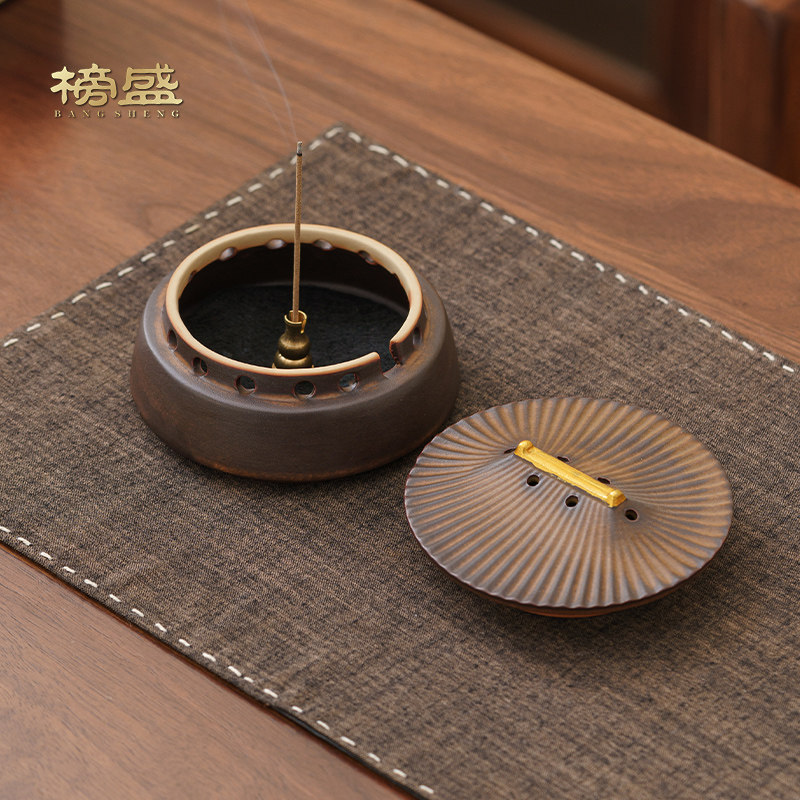 榜盛故宫创意香炉陶瓷家用仿古室内檀香盘香塔香薰炉中式熏香摆件,淘宝优惠券,粉丝福利购,淘宝优惠卷