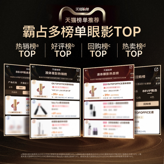 【年货节】OUT OF OFFICE液体眼影单色OOO细闪超闪亮片哑光绿色