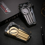 Элитная большая креативная стеклянная пепельница для отеля для коммерческого использования для офиса, легкий роскошный стиль