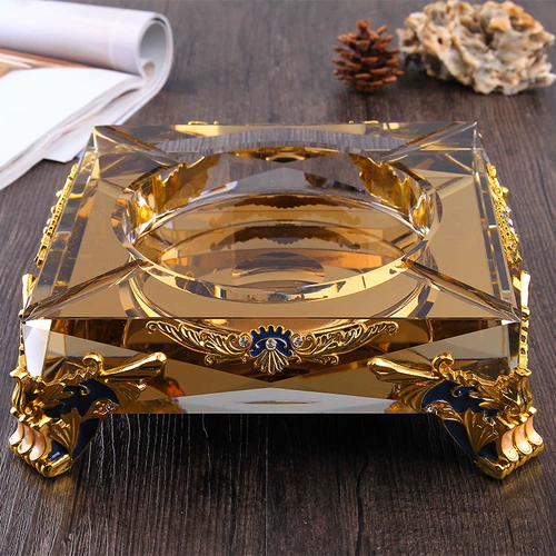 Стеклянная креативная пепельница для коммерческого использования для отеля, легкий роскошный стиль, изысканный стиль, делается под заказ