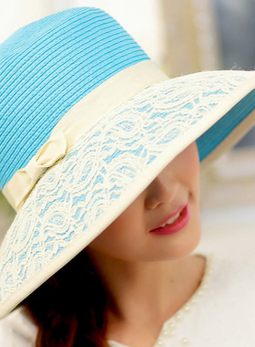 帽子蕾丝装饰女夏季出游百搭