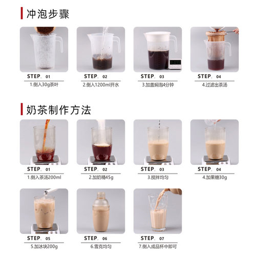 采集茶香散装阿萨姆红茶500g台式CTC红茶颗粒拼配碎型茶叶奶茶店 - 图2