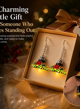 跨境Mini Chandelier Light Earrings For Costume Party吊灯耳环