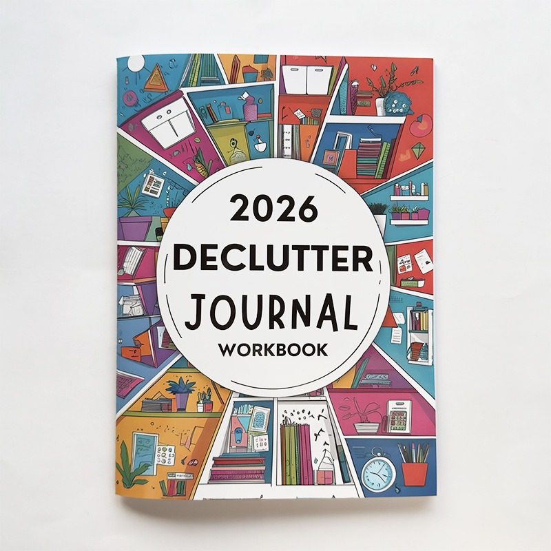 跨境新品2026 Declutter Journal家庭整理工作手册家务日程规划本,淘宝优惠券,粉丝福利购,淘宝优惠卷