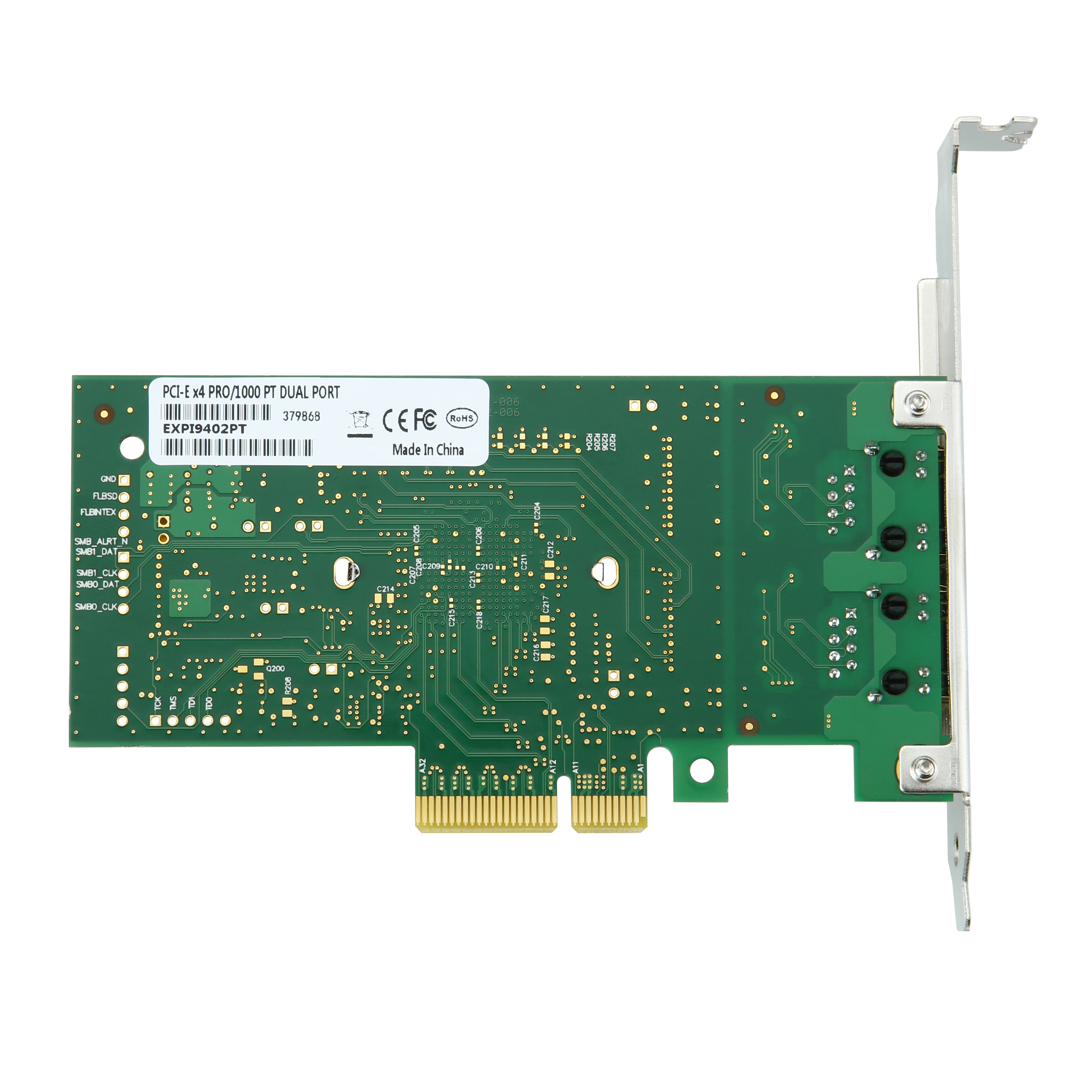 INTEL原装82571GB芯片台式机有线双口千兆服务器网卡，软路由，ROS 汇聚，PCIEX4 1000M EXPI9402PT - 图2