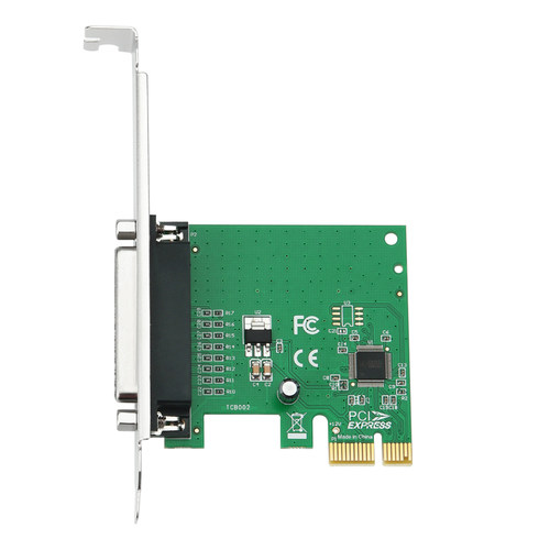 PCIE并口卡 LPT PCI-E转DB25 485 422电脑打印机链接线25孔针支持半高挡板pcie转COM 工控扩展卡WCH382L - 图0