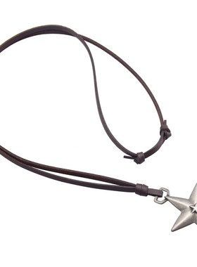 极速【小文精选青春n派】情侣项链欧美星星形状调节小众嘻哈潮链