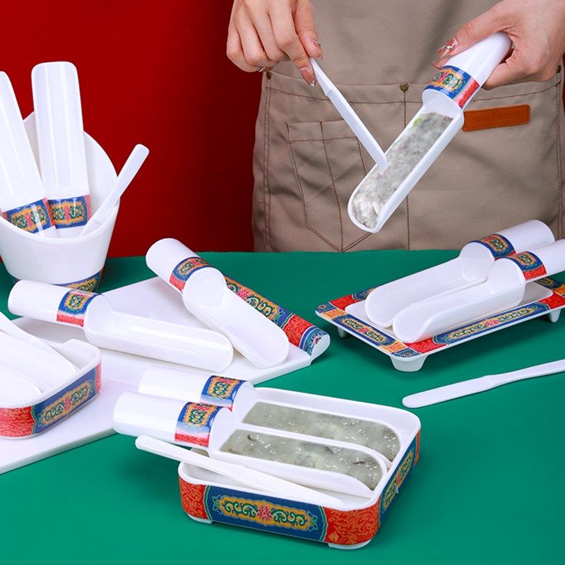极速新款密胺仿竹筒不发霉商用z火锅虾滑餐具创意三色虾滑鱼滑制,淘宝优惠券,粉丝福利购,淘宝优惠卷