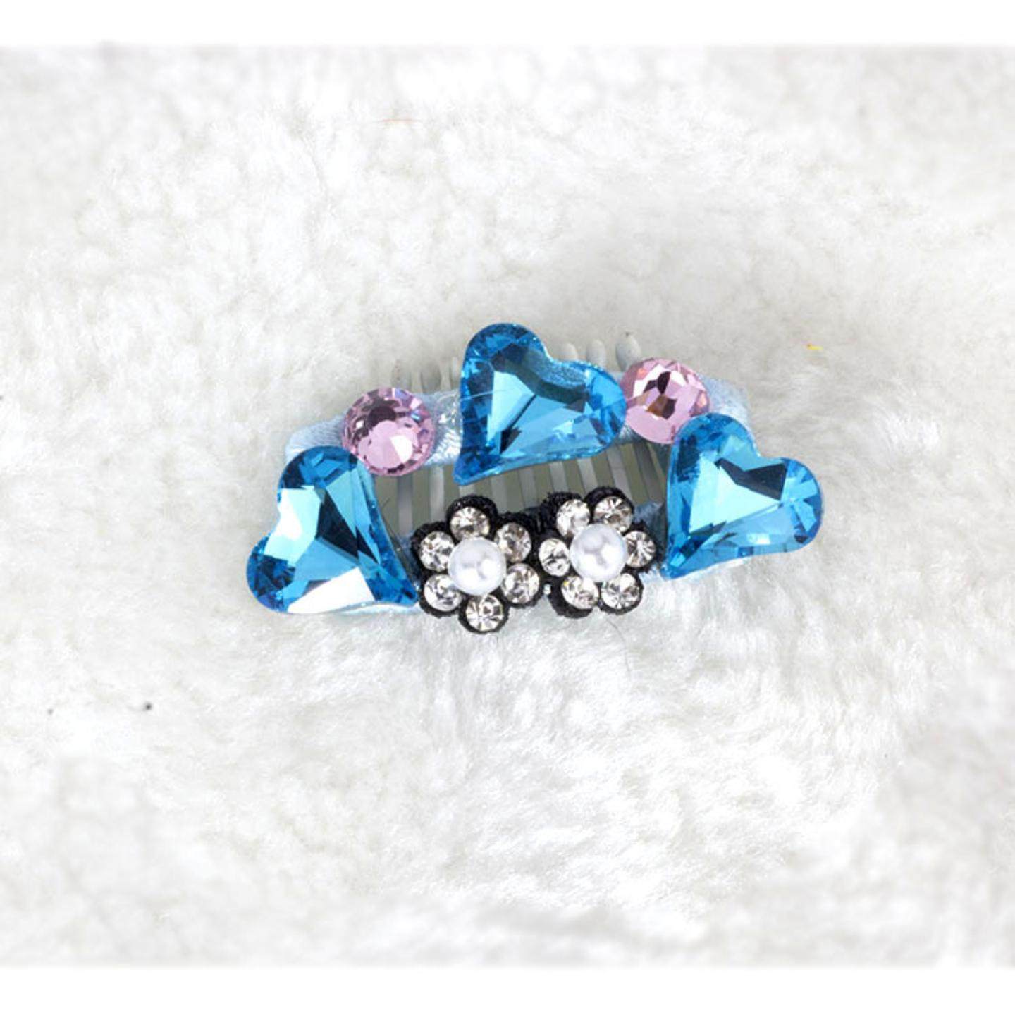 新款满钻款手工狗狗炫彩发夹约克夏马尔济斯发卡宠物饰品碎发夹,淘宝优惠券,粉丝福利购,淘宝优惠卷