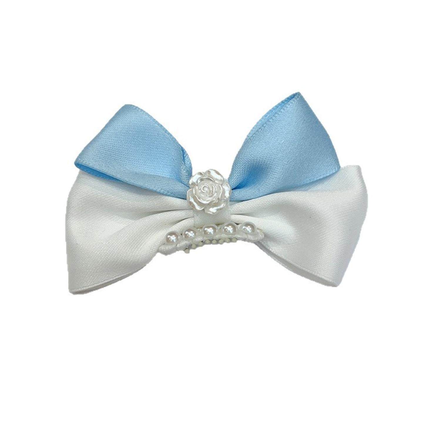 小狗发夹约克夏发饰宠物蓝色狗狗蝴蝶结夹子点钻马尔济斯发卡,淘宝优惠券,粉丝福利购,淘宝优惠卷