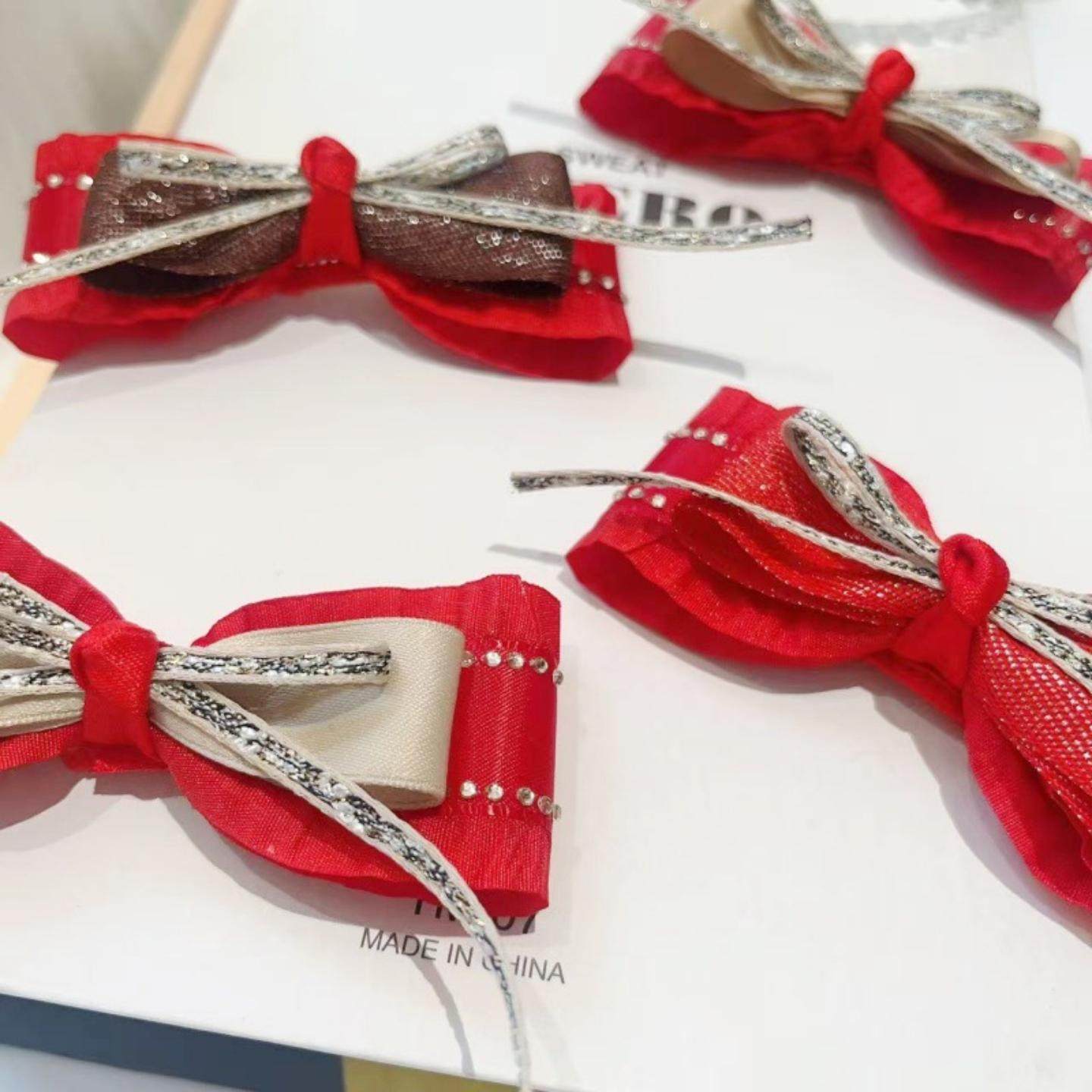 狗狗发夹新年狂甩不掉约克夏猫咪头饰过年中国风红色夹子宠物,淘宝优惠券,粉丝福利购,淘宝优惠卷