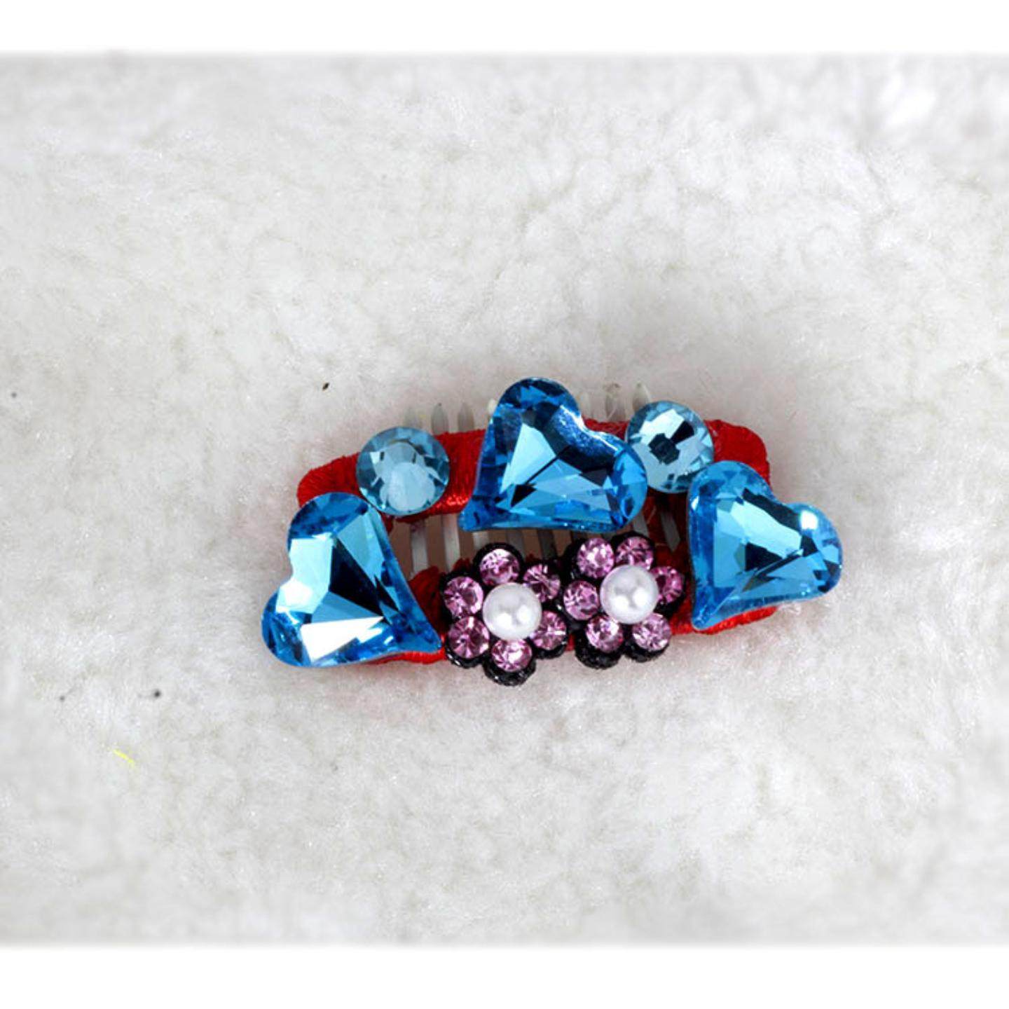 新款满钻款手工狗狗炫彩发夹约克夏马尔济斯发卡宠物饰品碎发夹,淘宝优惠券,粉丝福利购,淘宝优惠卷