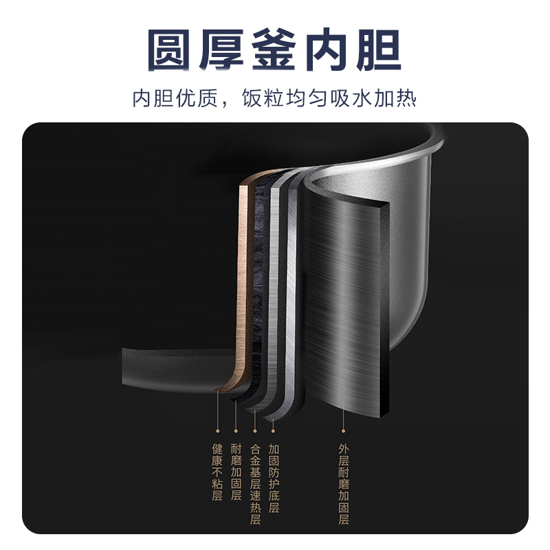 苏泊尔厨房电器旗舰店苏泊尔电饭煲家用4L升电饭锅全自动多功能智能3人蒸煮3