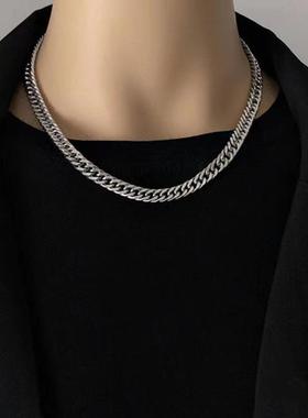 欧美加密钛钢项链男士百搭不掉色霸气时尚厂家不锈钢嘻哈饰品